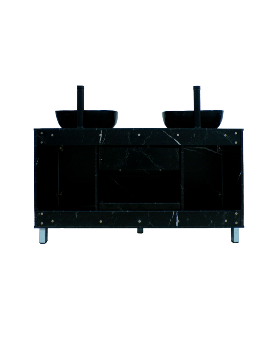 Gabinete Para Baño MÉDANO Con Doble Lavamanos Minimalista