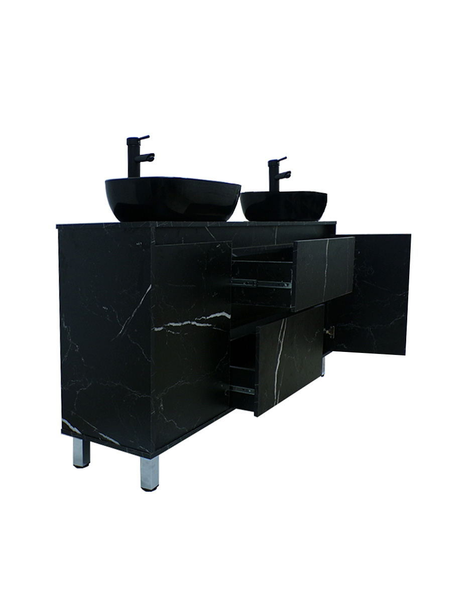 Gabinete Para Baño MÉDANO Con Doble Lavamanos Minimalista