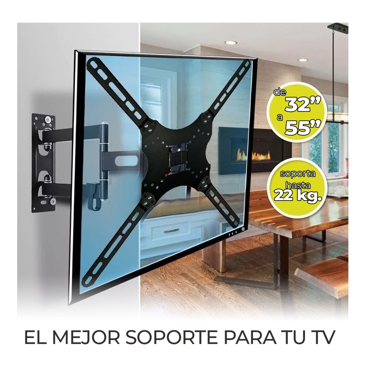 Soporte Articulado De Pared Para Pantalla de 32 a 55 Pulgadas VESA