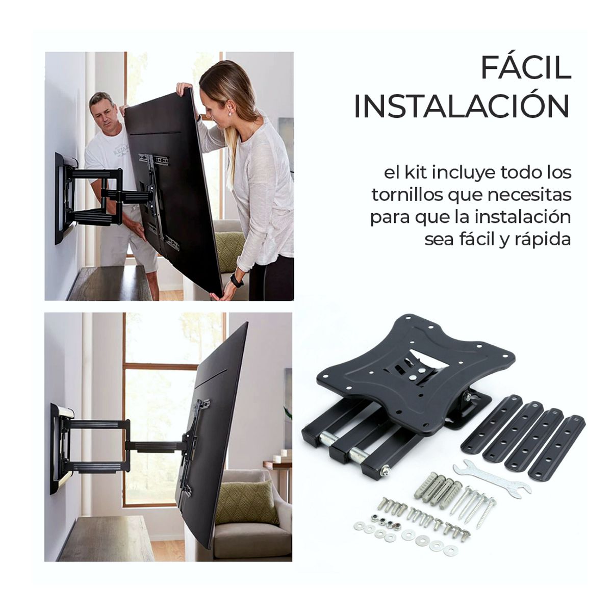 Soporte Articulado De Pared Para Pantalla de 32 a 55 Pulgadas VESA