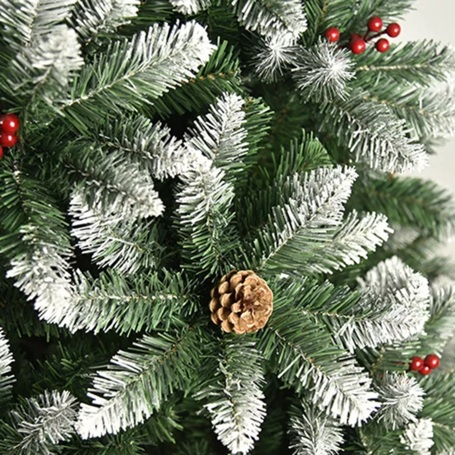 Árbol De Navidad Artificial 1,8 M 720 Ramas Con Piñas