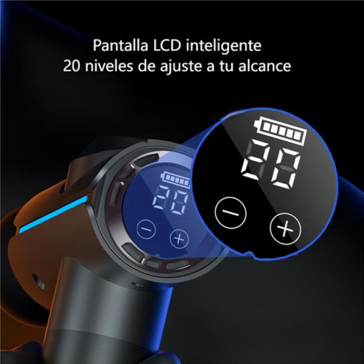 Masajeadores Portátiles Eléctrica Con Frío Y Calor Muscular Gris Cristal Titanio