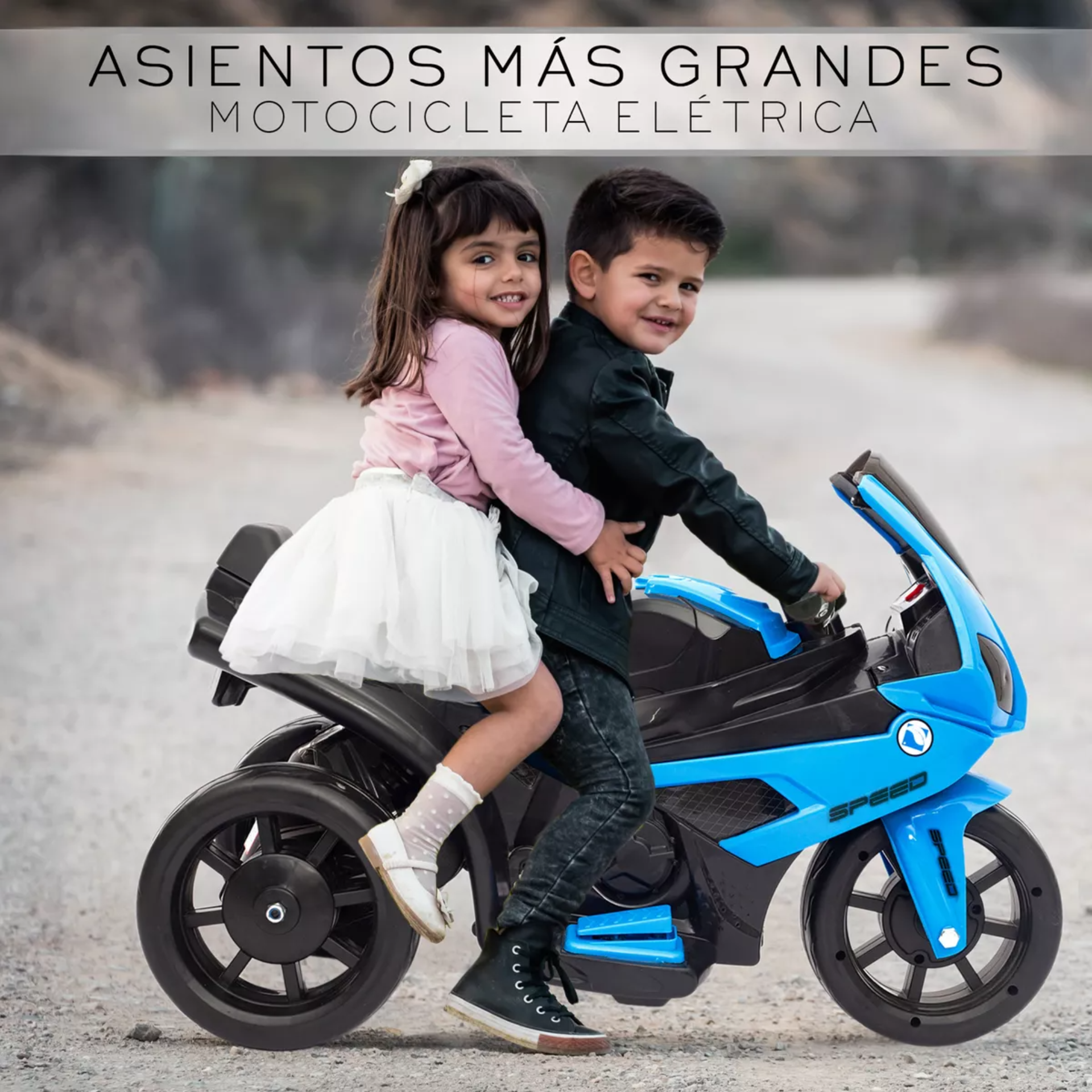 Motocicleta Montable Electrica Infantil Luces Y Sonido Nube
