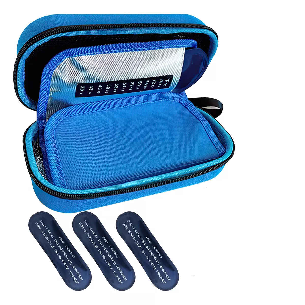 Bolsa De Refrigeración Para Insulina Bolsa Aislante Azul