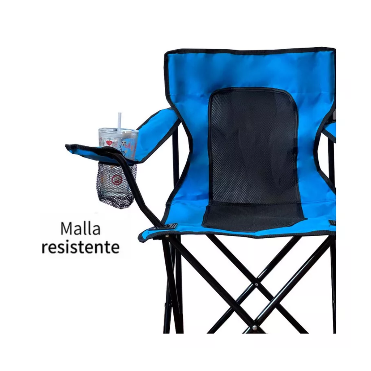 Sillas Para Jardin Exterior Respirable Soporte Máximo 150kg Azul