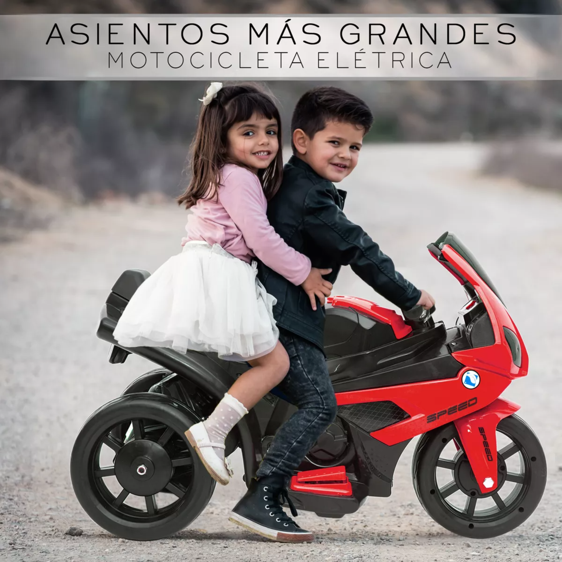 Motocicleta Montable Electrica Infantil Luces Y Sonido Nube
