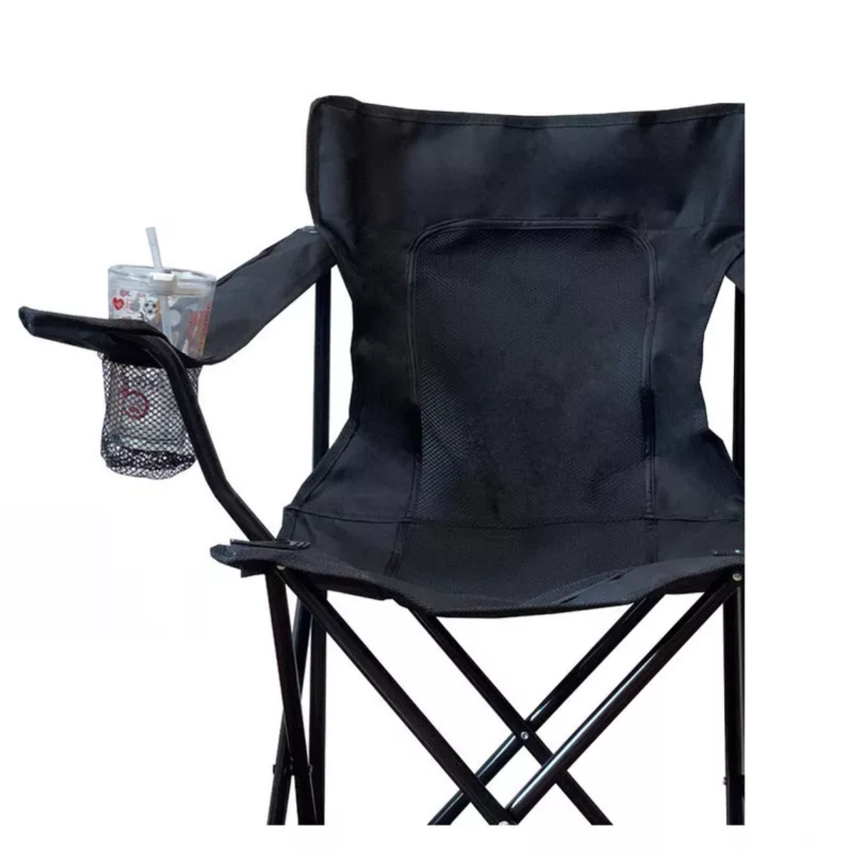 Sillas Para Jardin Exterior Respirable Soporte Máximo 150kg Negro