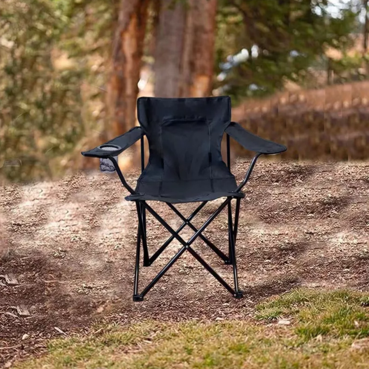 Sillas Para Jardin Exterior Respirable Soporte Máximo 150kg Negro