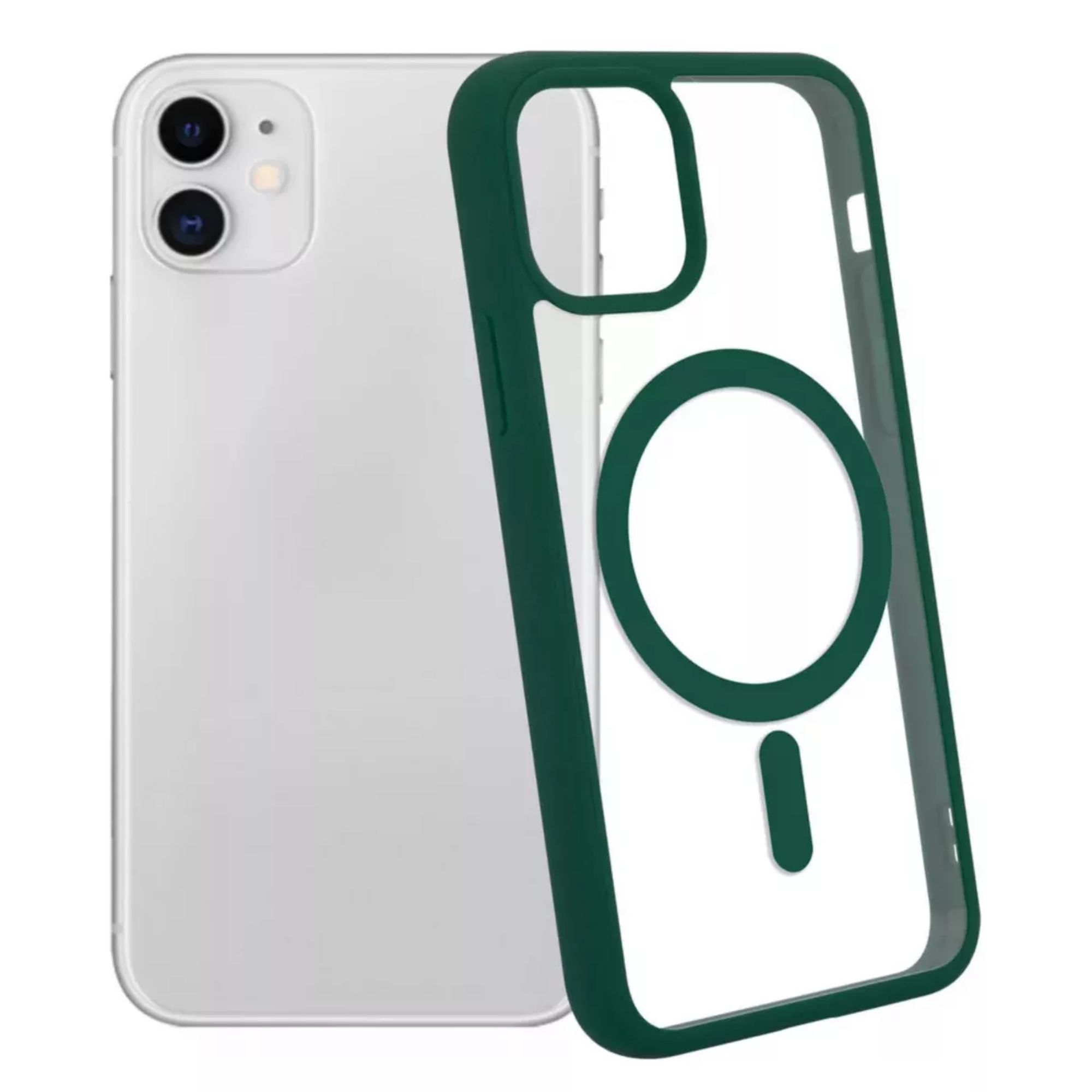Funda Transparente Clear Case Color Para Iphone 16 / Verde
