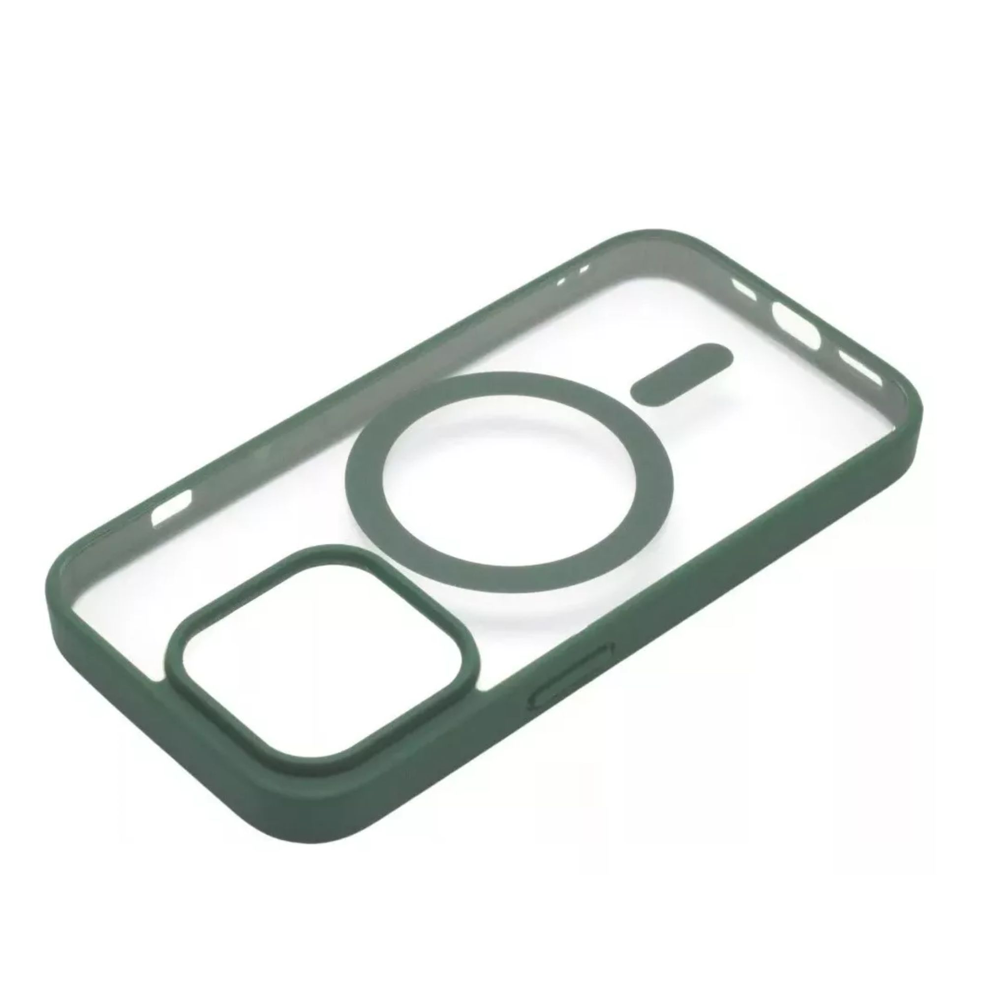 Funda Transparente Clear Case Color Para Iphone 16 / Verde