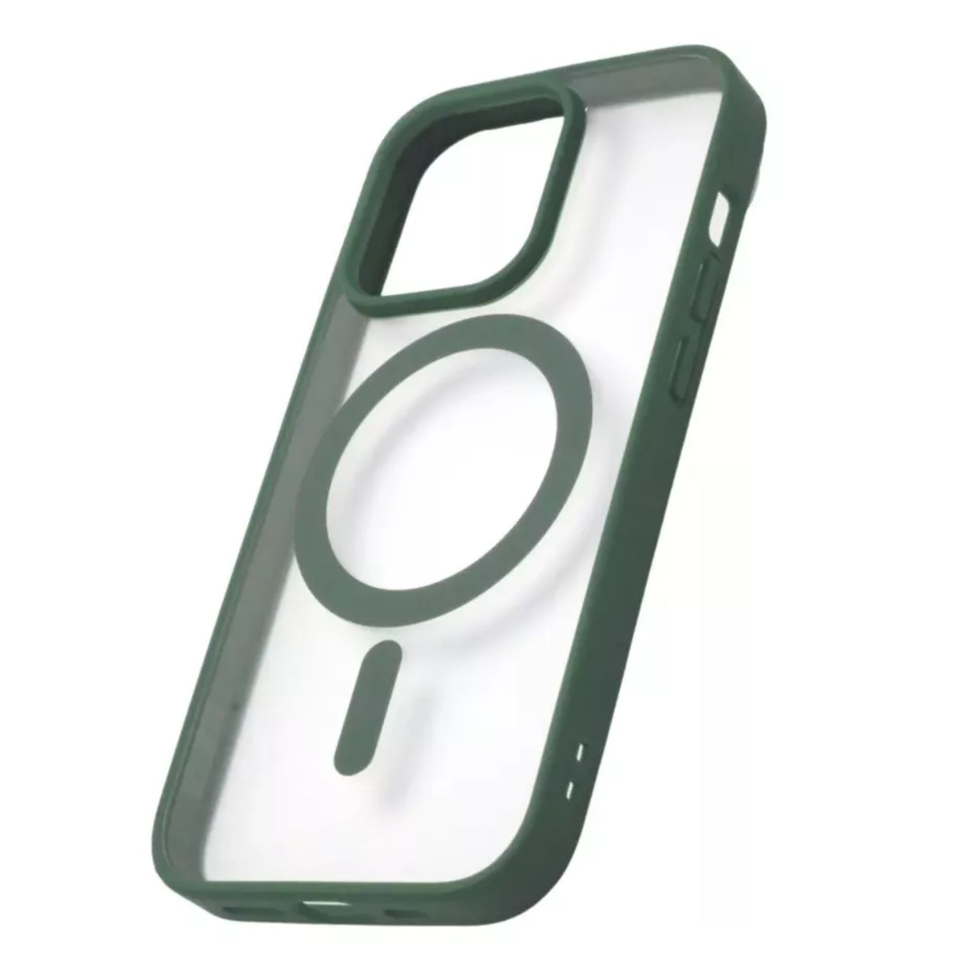 Funda Transparente Clear Case Color Para Iphone 16 plus / Verde