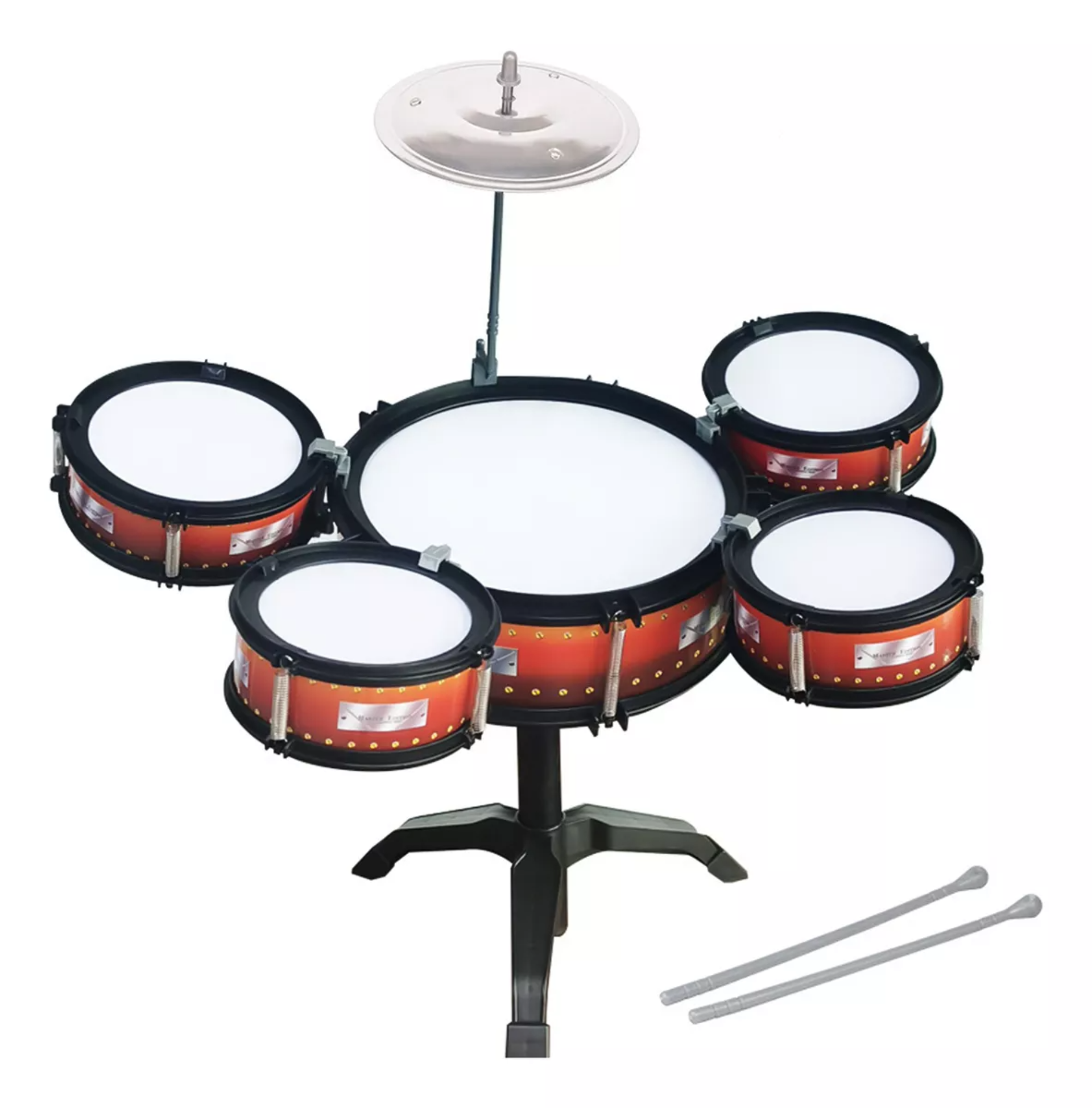 Batería Musical Para Niños Principiantes Con 5 Tambores