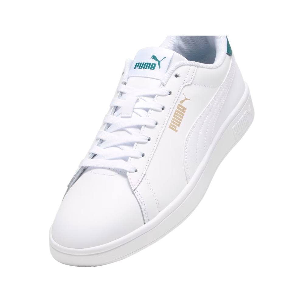 Tenis Puma Smash 3.0 L Blanco-Verde Unisex 390987 14