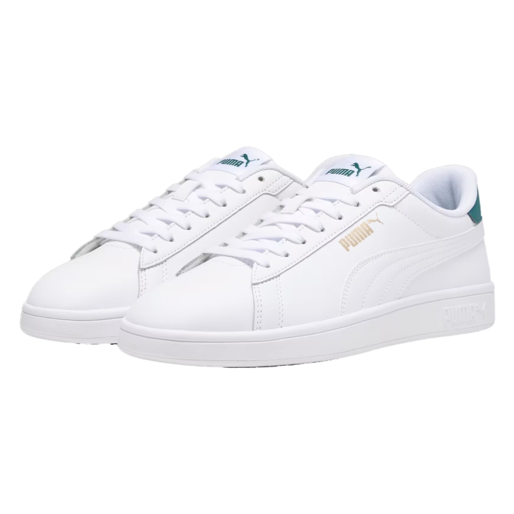 Tenis Puma Smash 3.0 L Blanco-Verde Unisex 390987 14