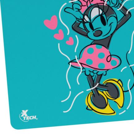 Mousepad XTech XTA-D100MM de Minnie Mouse Disney Superficie Clásica Base de Goma Antideslizante