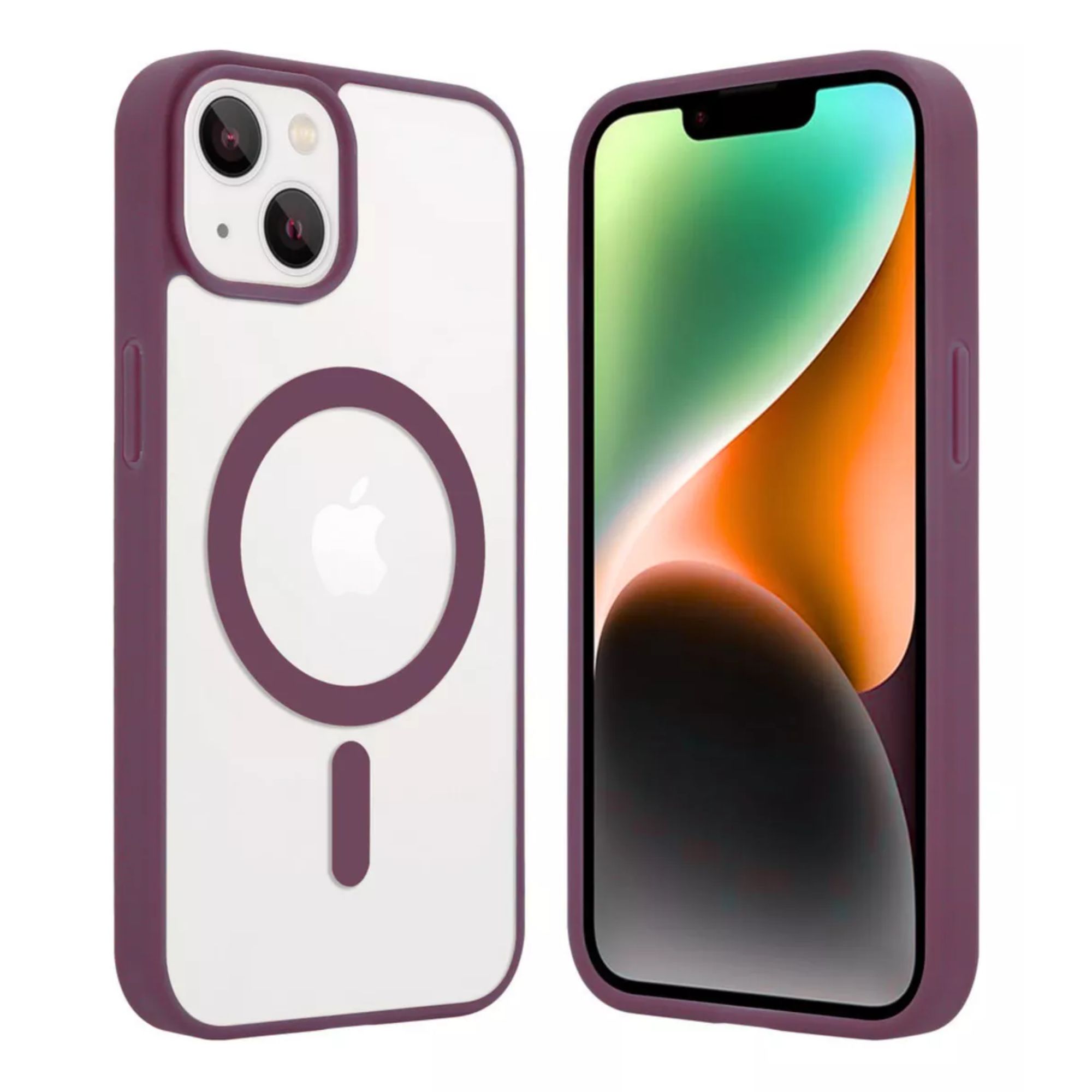 Funda Transparente Clear Case Color Para Iphone 16 / Vino