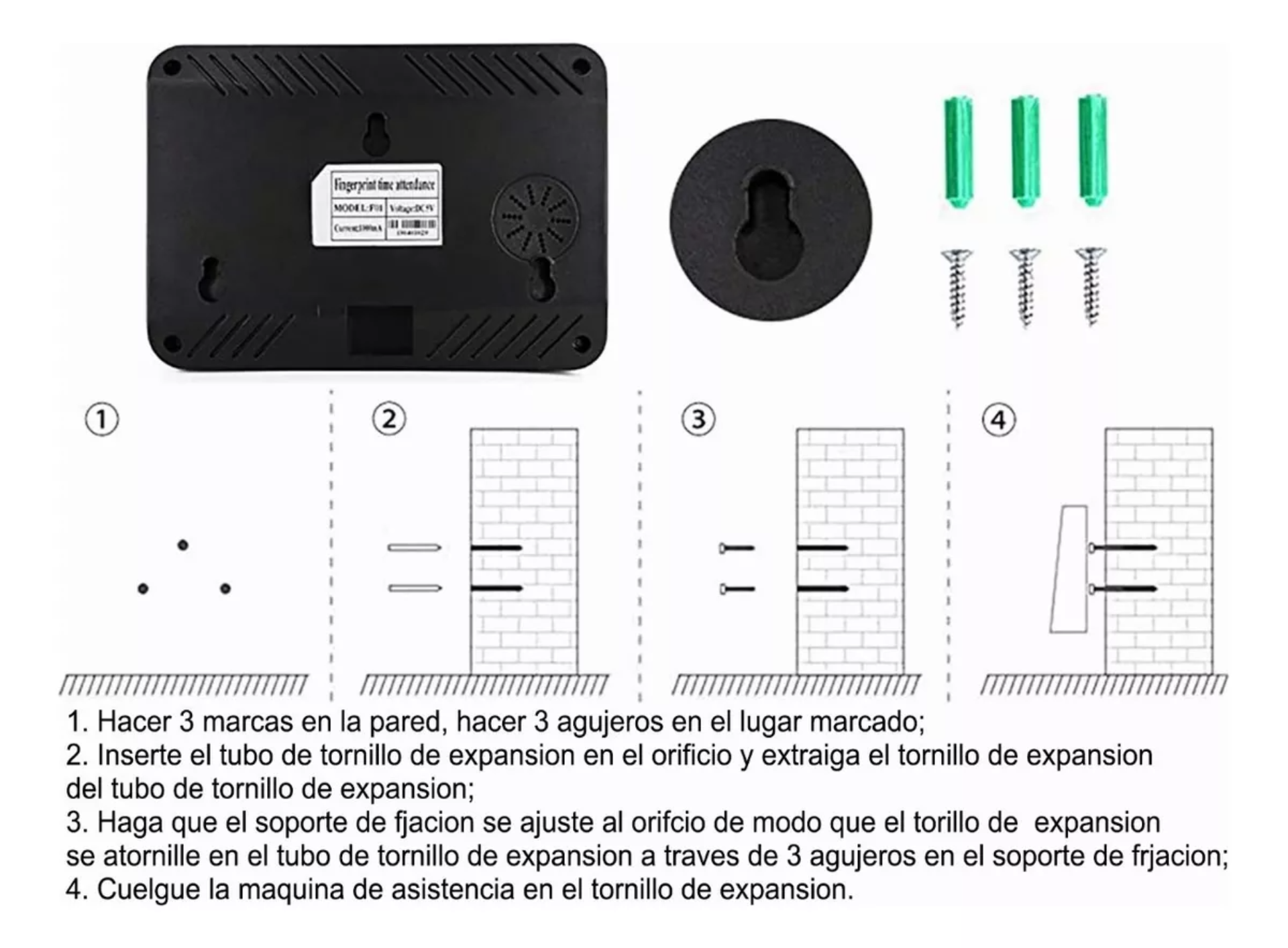 Reloj De Control De Asistencia Biométrico Y Digital