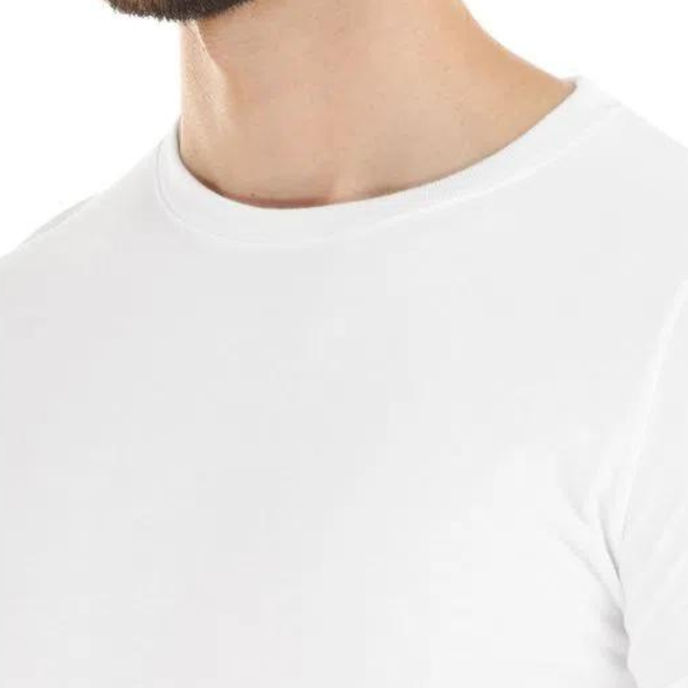 Playera Básica De Color Blanca Manga Corta Comoda Alta Calidad