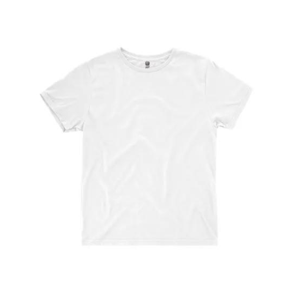 Playera Básica De Color Blanca Manga Corta Comoda Alta Calidad