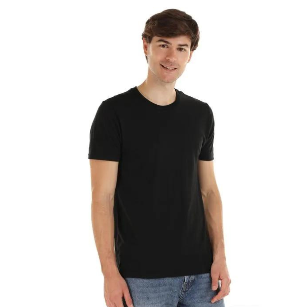 Playera Básica De Color Negro Manga Corta Comoda Alta Calidad