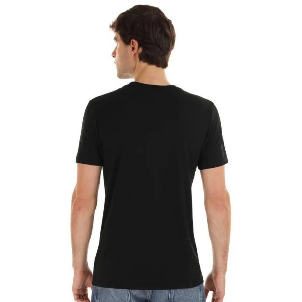 Playera Básica De Color Negro Manga Corta Comoda Alta Calidad