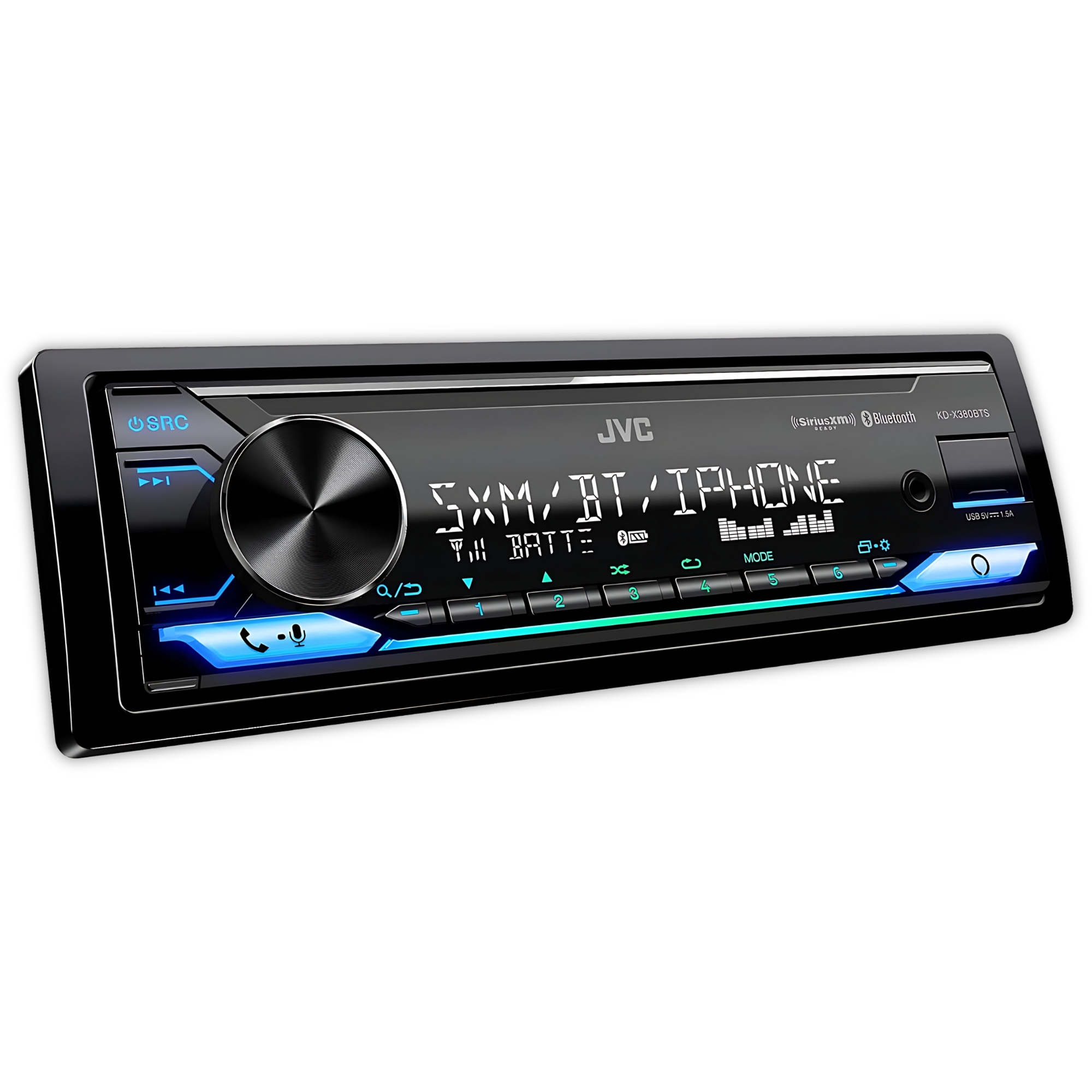 Autoestereo JVC KD-X380BTS Alexa USB y Bluetooth