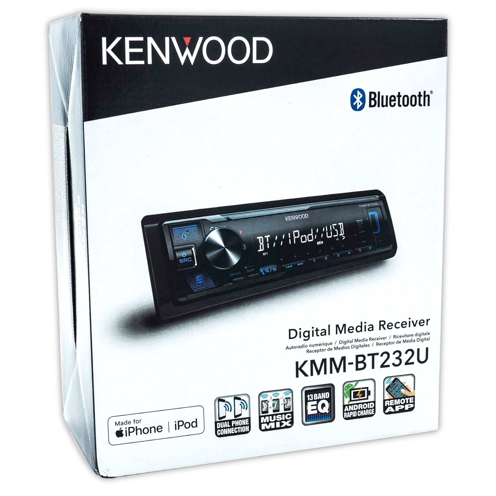 Estéreo Kenwood KMM232BT USB Bluetooth 3.5 Auxiliar FM AM