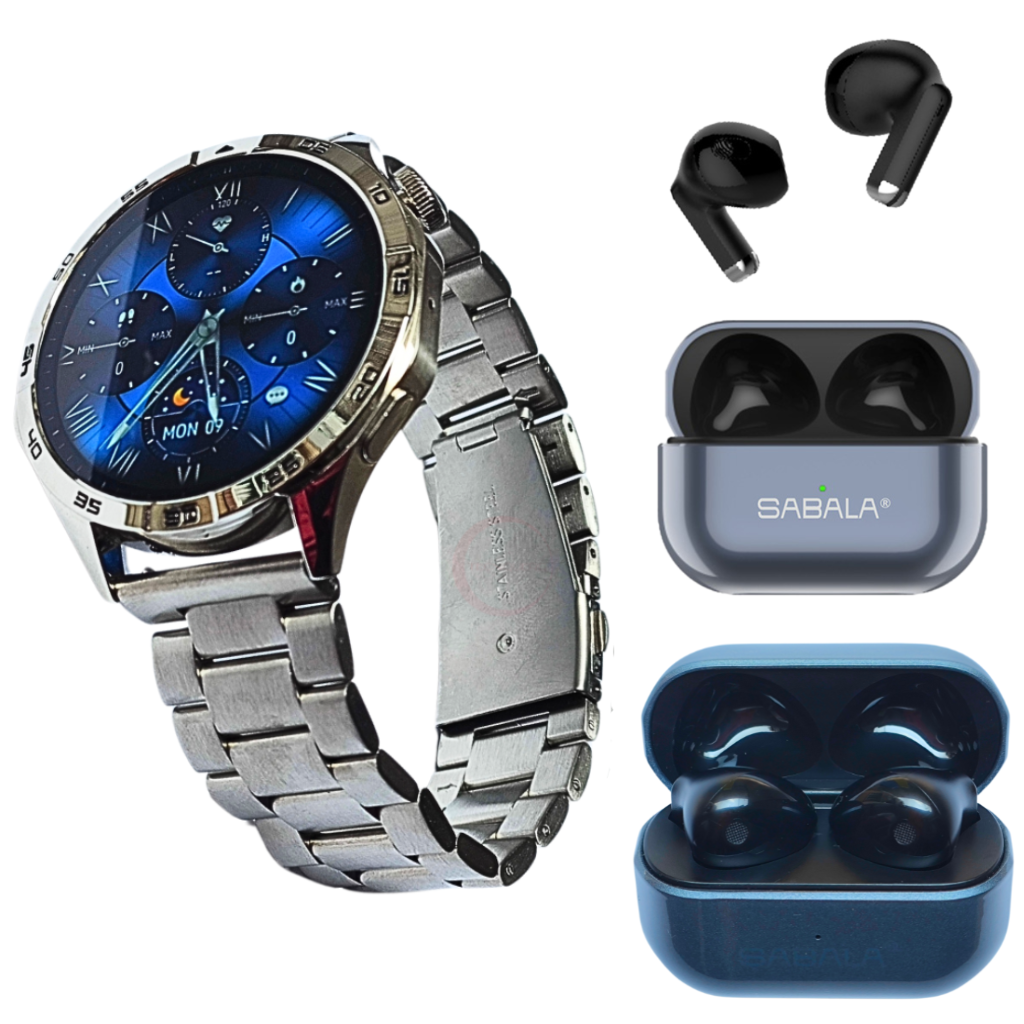 Reloj Smartwatch G-tide Power Con Audífonos Sabala St-59 Bluetooth Metal