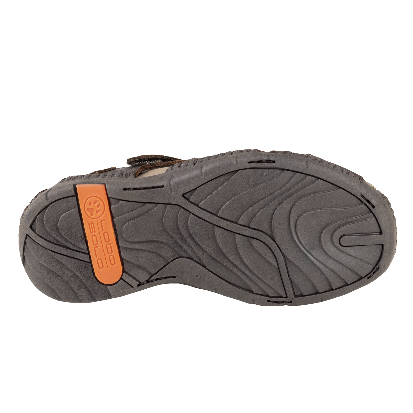 Huarache Hombre Sandalia Lobo Solo 6597 Brown Abierto Cocido