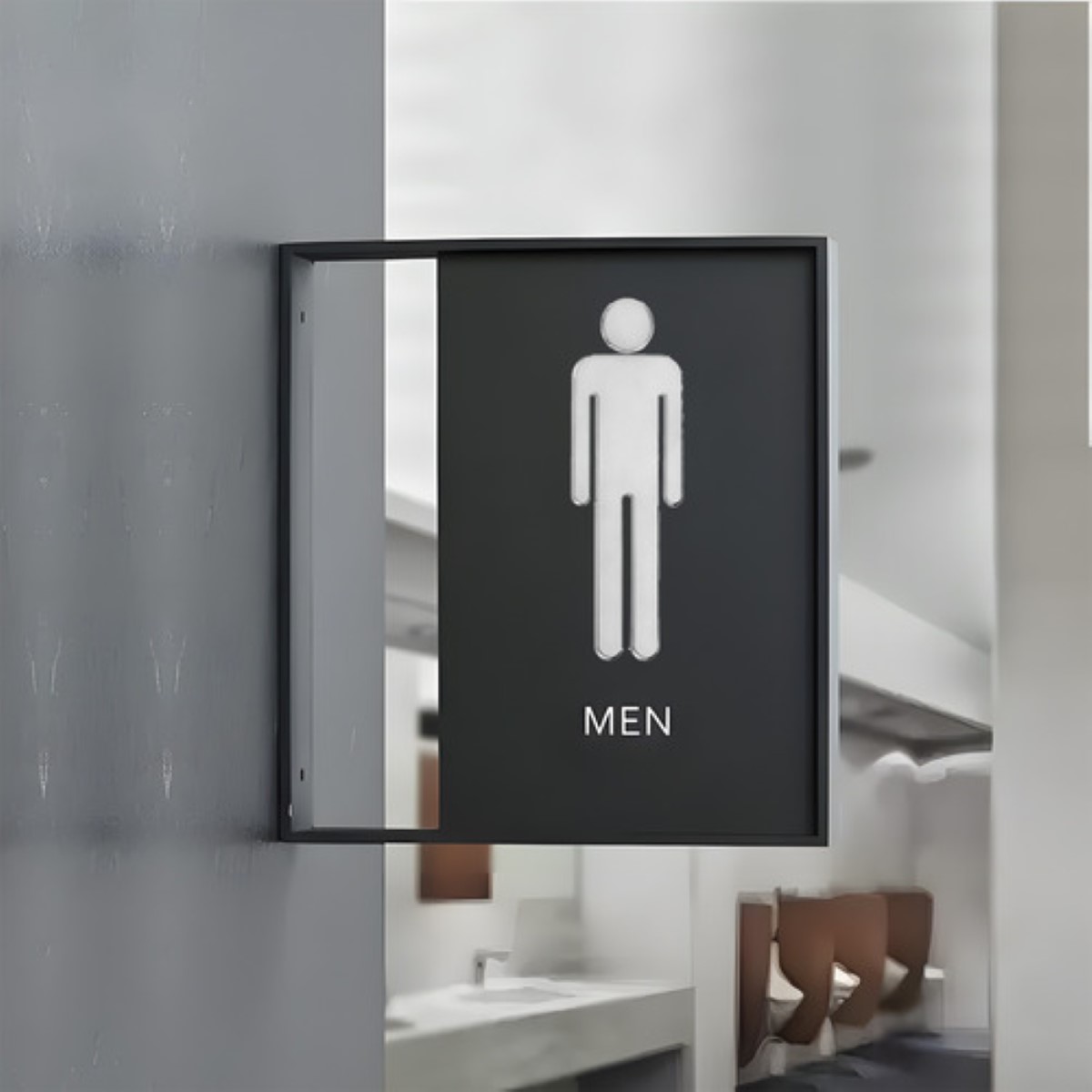 Letrero De Baño De Mujer Y Hombre, 2 Piezas plata