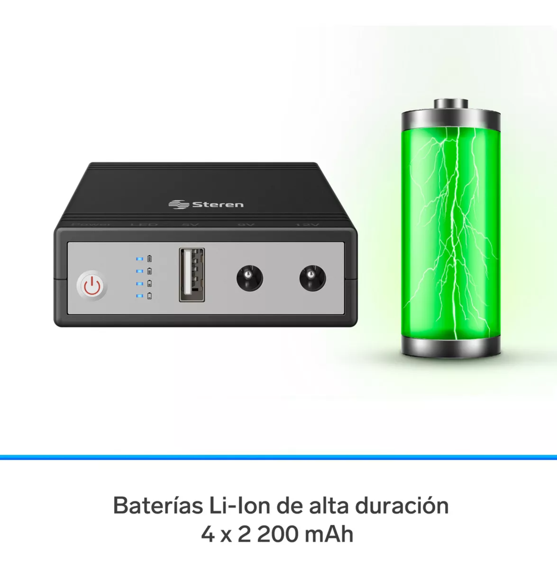Mini No Break (ups) Para Módem 390 Min De Respaldo 8 800 Mah
