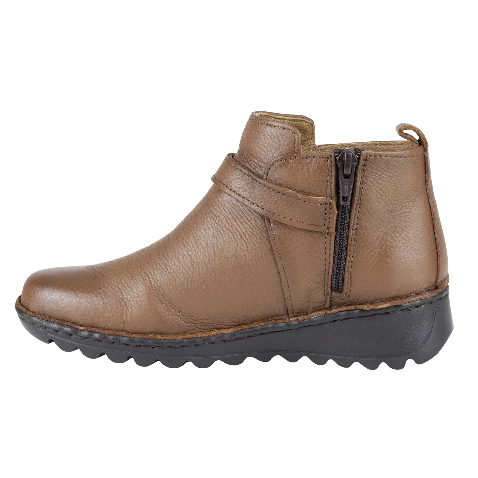 Botin De Vestir Para Mujer Lobo Solo 5948 Cedro Piel Granead