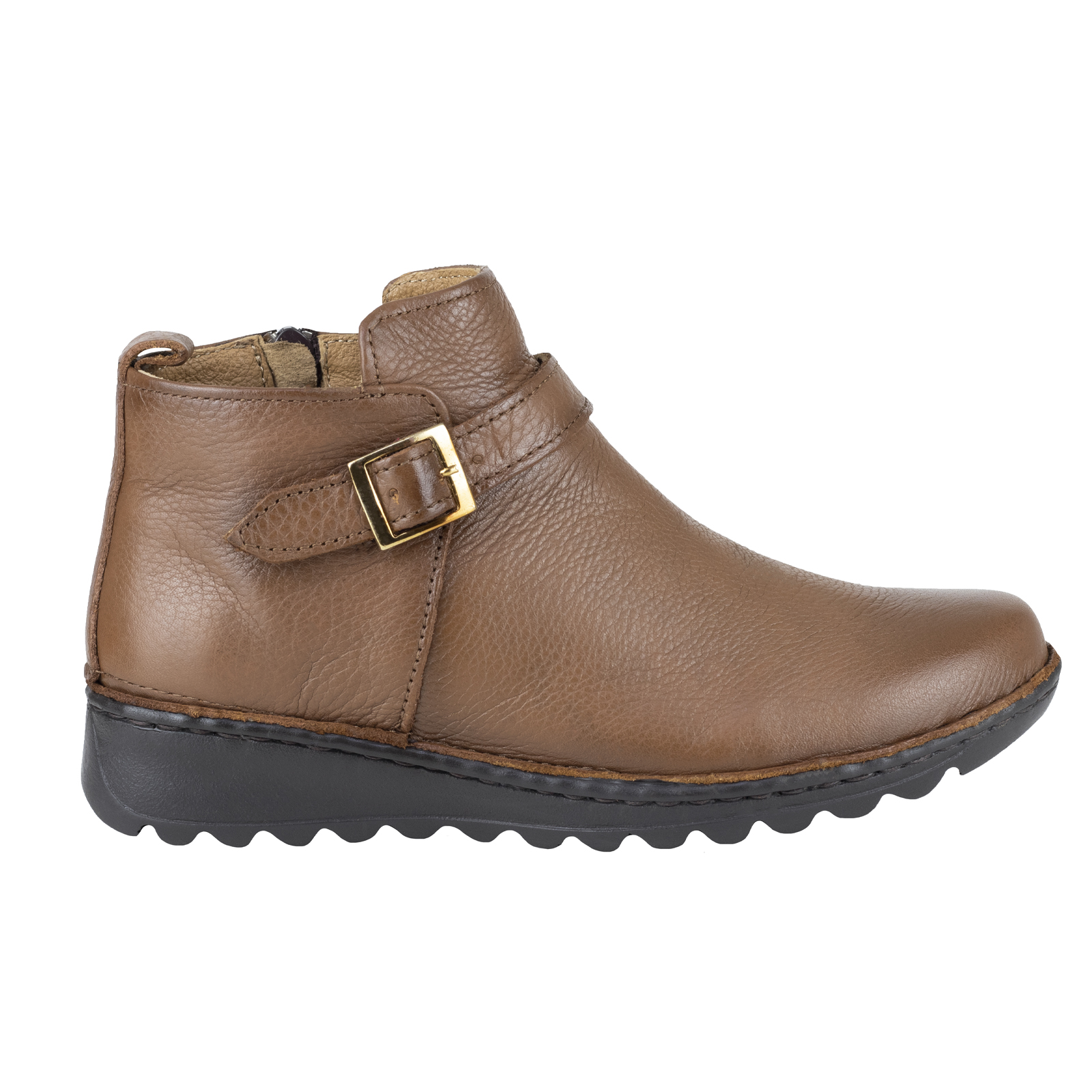 Botin De Vestir Para Mujer Lobo Solo 5948 Cedro Piel Granead