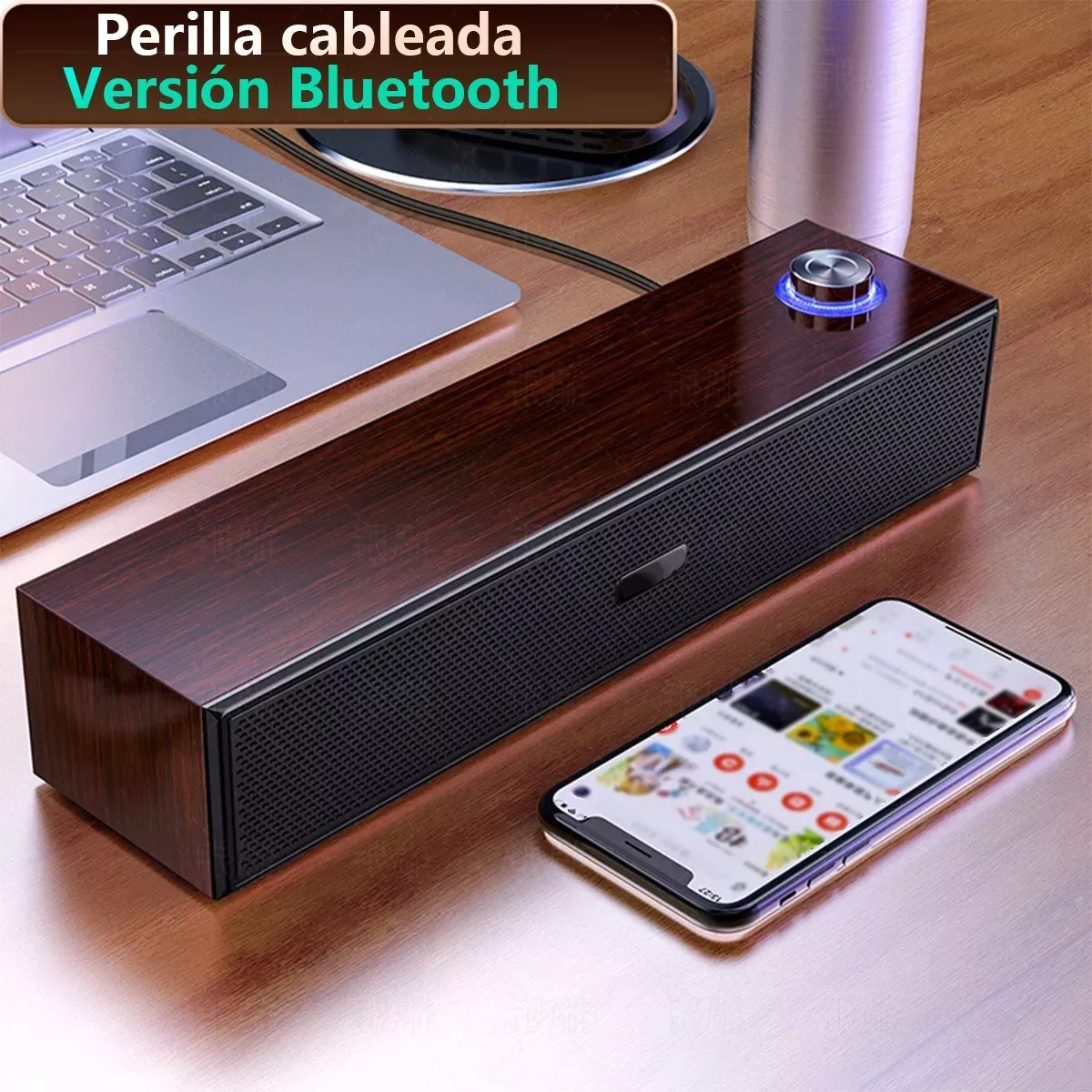 Bluetooth Barra Sonido Con Wired Usb Subwoofer Para Pc/tv