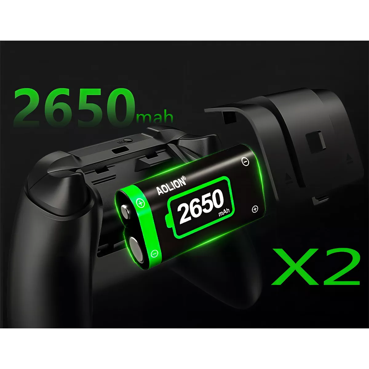 Batería Recargable Para Mando Xbox One/s/x/elite, 2x2650mah