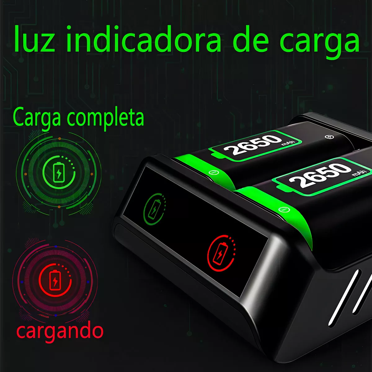 Batería Recargable Para Mando Xbox One/s/x/elite, 2x2650mah
