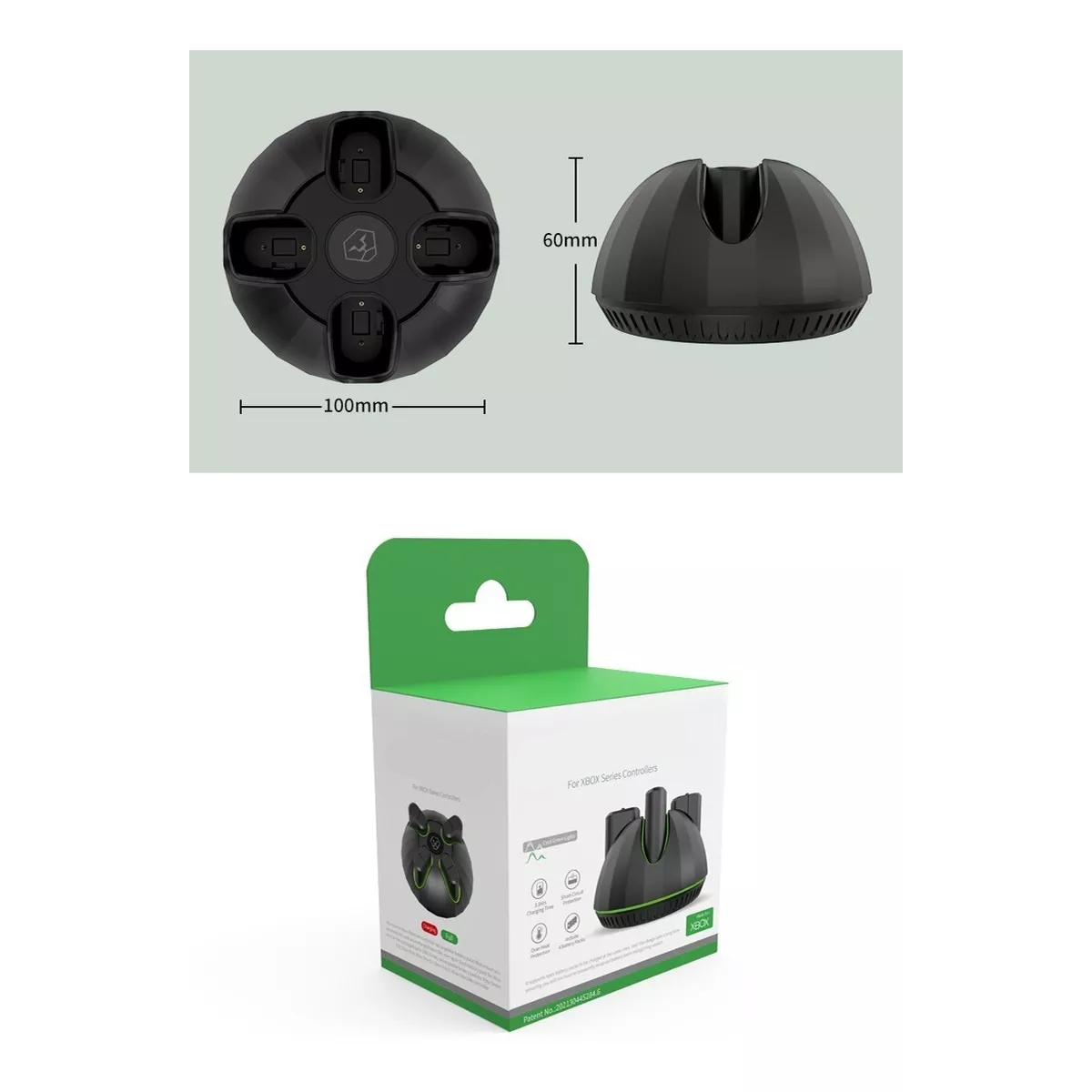 Cargador Para Xbox One Y Xbox Series Con 4 Baterías 1100mah