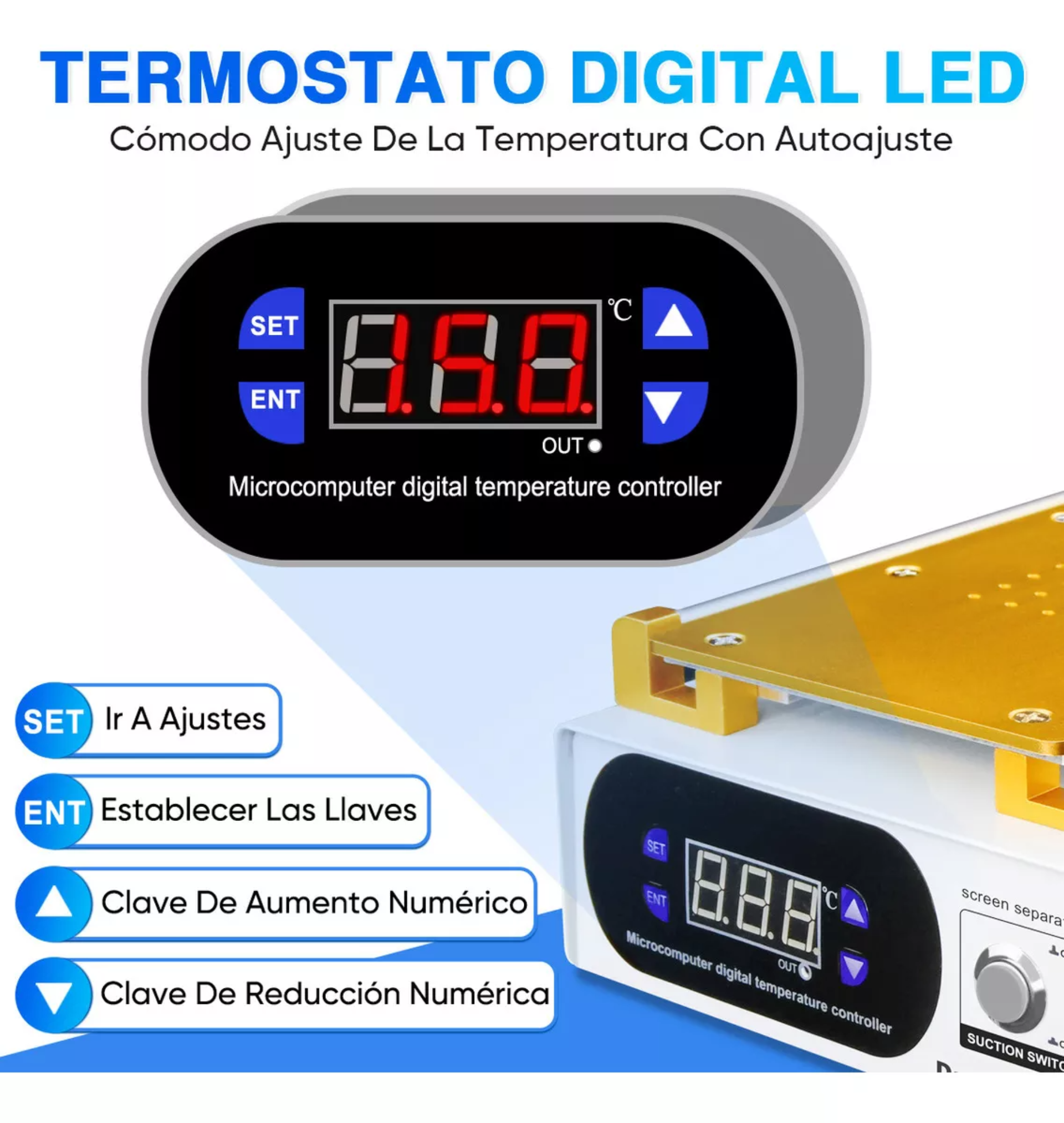 Separador De Pantalla Lcd De Teléfono Móvil Succión De Vacío Bowoshen Separadoras de Displays De 7 Pulgadas