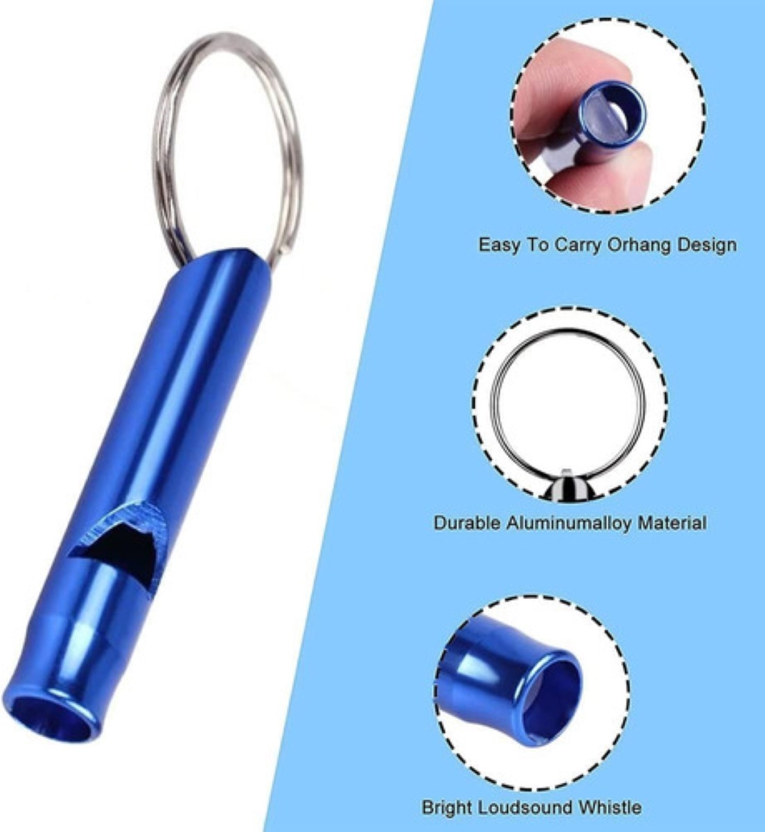 Silbato De Auxilio Para Emergencia Y Supervivencia 10 pzs colores