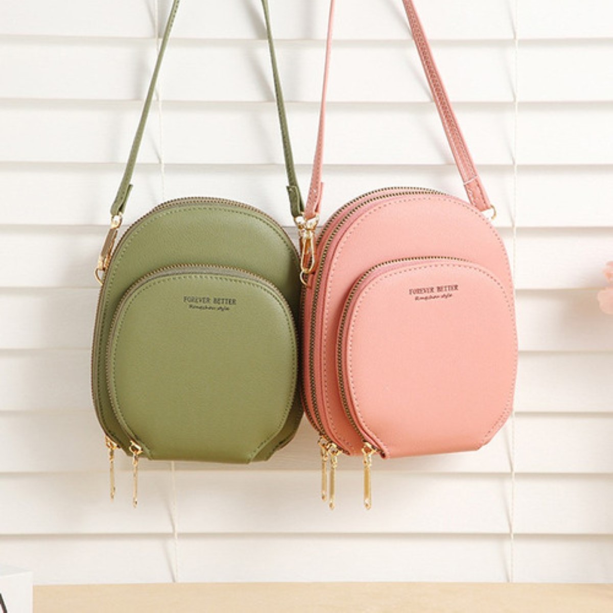 Bolsa De Hombro Redonda Para Mujer Bolso De Mujer Rosa