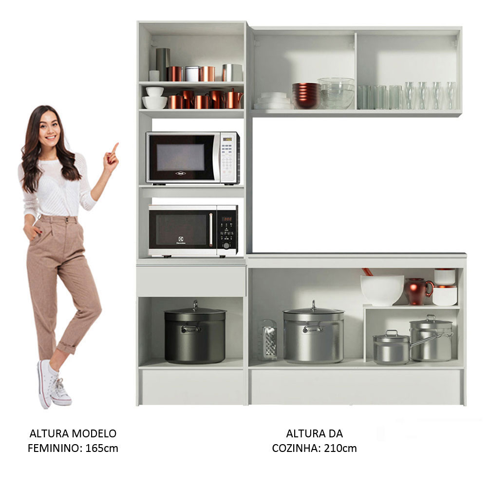 Cocina Integral Completa Modular Madesa Diamante Pop BB