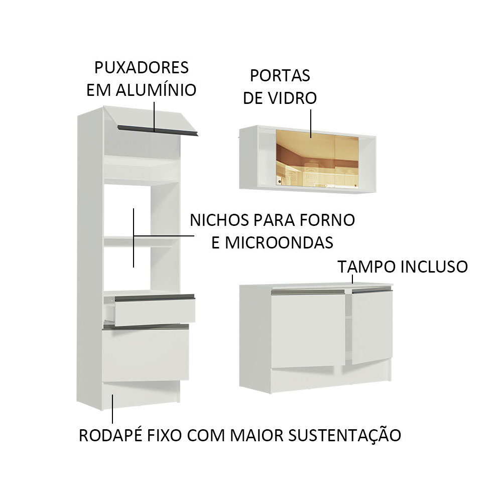 Cocina Integral Completa Modular Madesa Diamante Pop BB