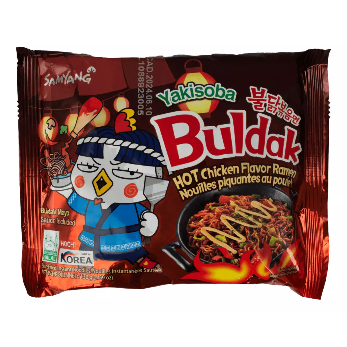 Buldak sopa instantanea ramen coreano sabor yakisoba picante 130gr