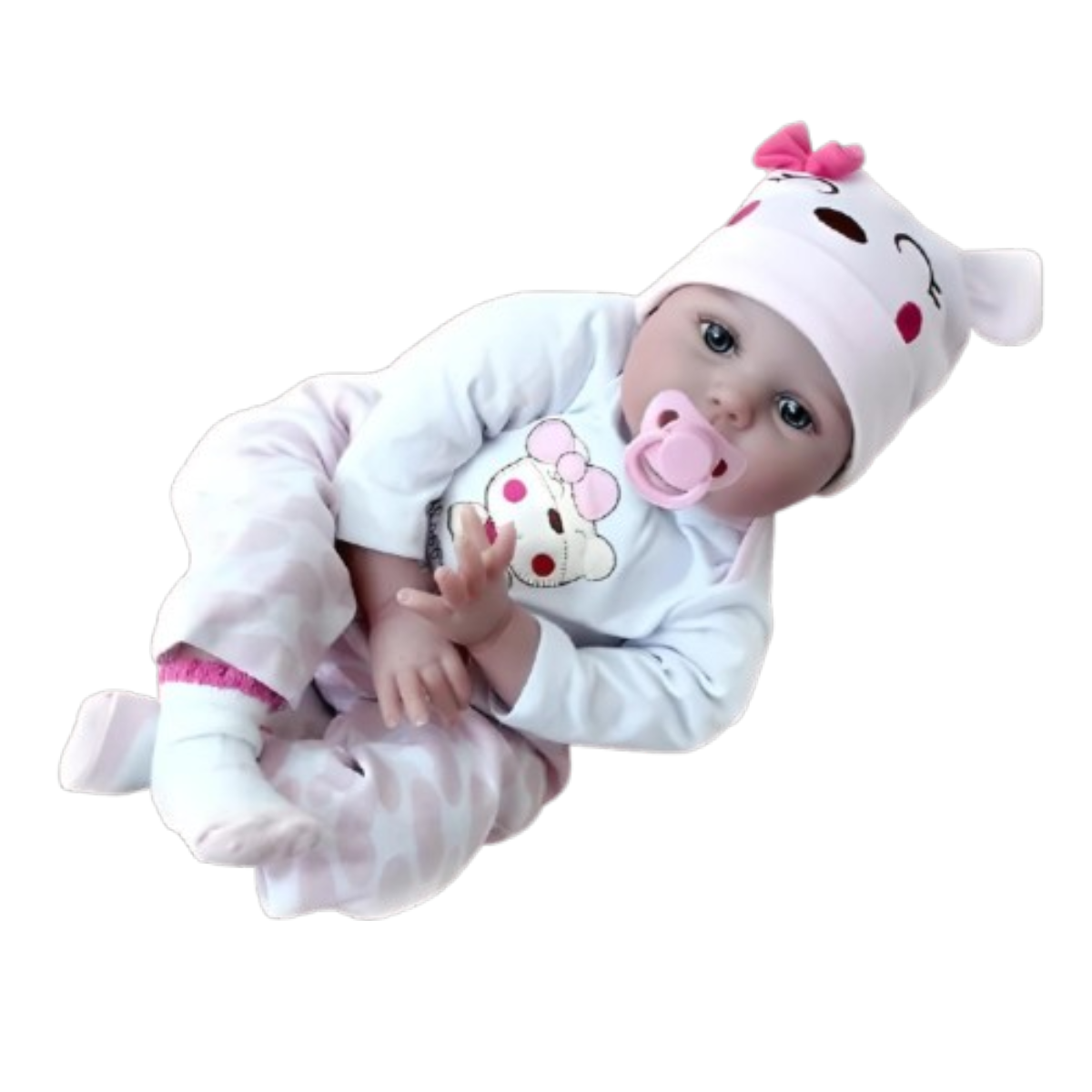 Muñeca Bebé Reborn De Silicona Y Algodón Niña 55cm Doll