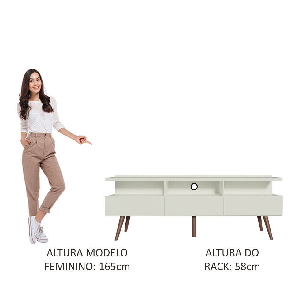 Mueble Mesa Para Tv Rack Londres Madesa 65'' BB