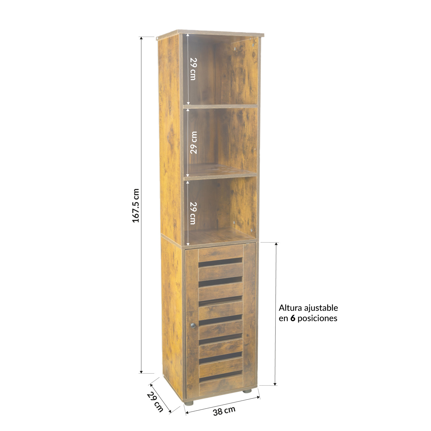 Librero Organizador Multiusos Elegante Moderno Bossa Kali