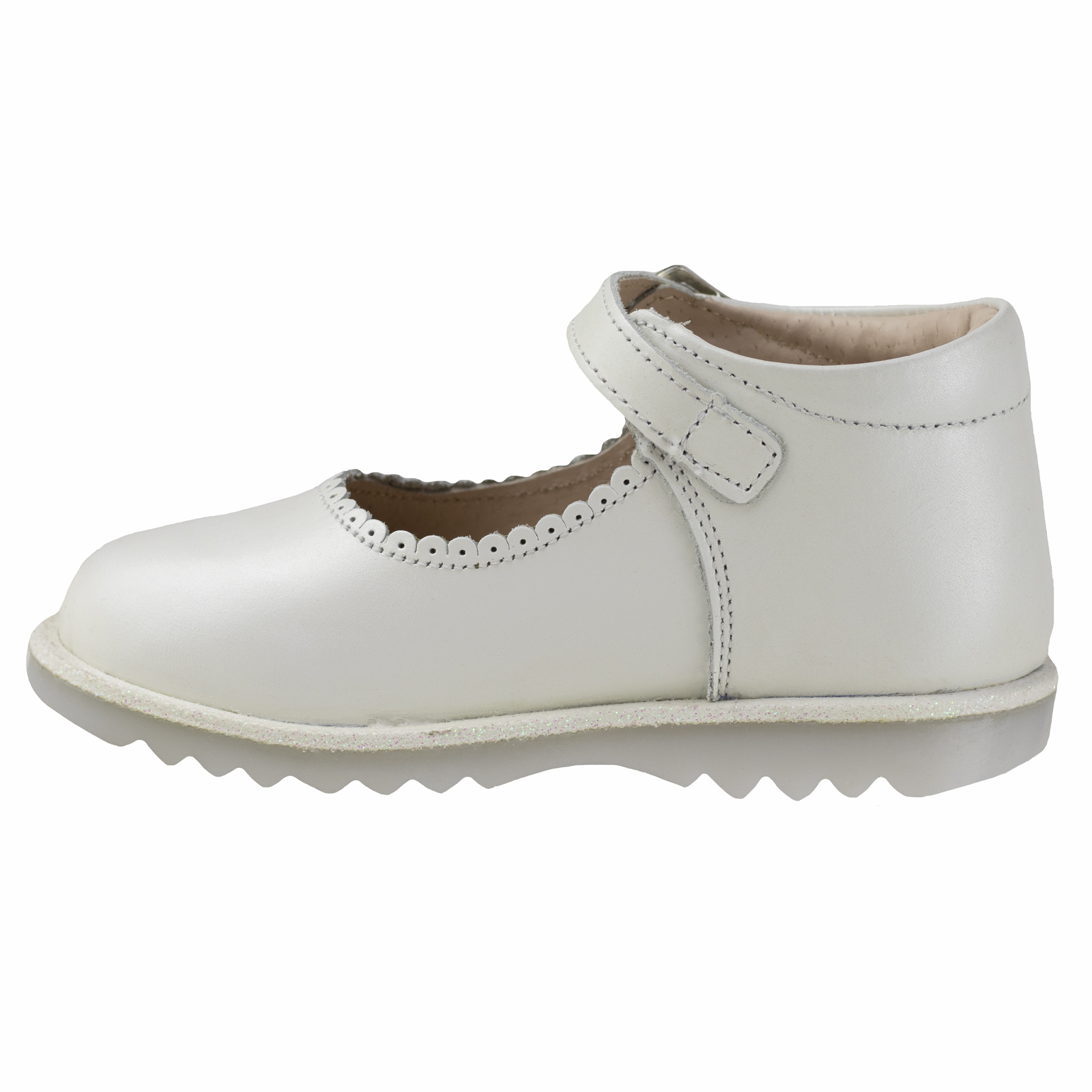 Bota De Niña Bebe Coqueta Piel Confort 181501Y Perla