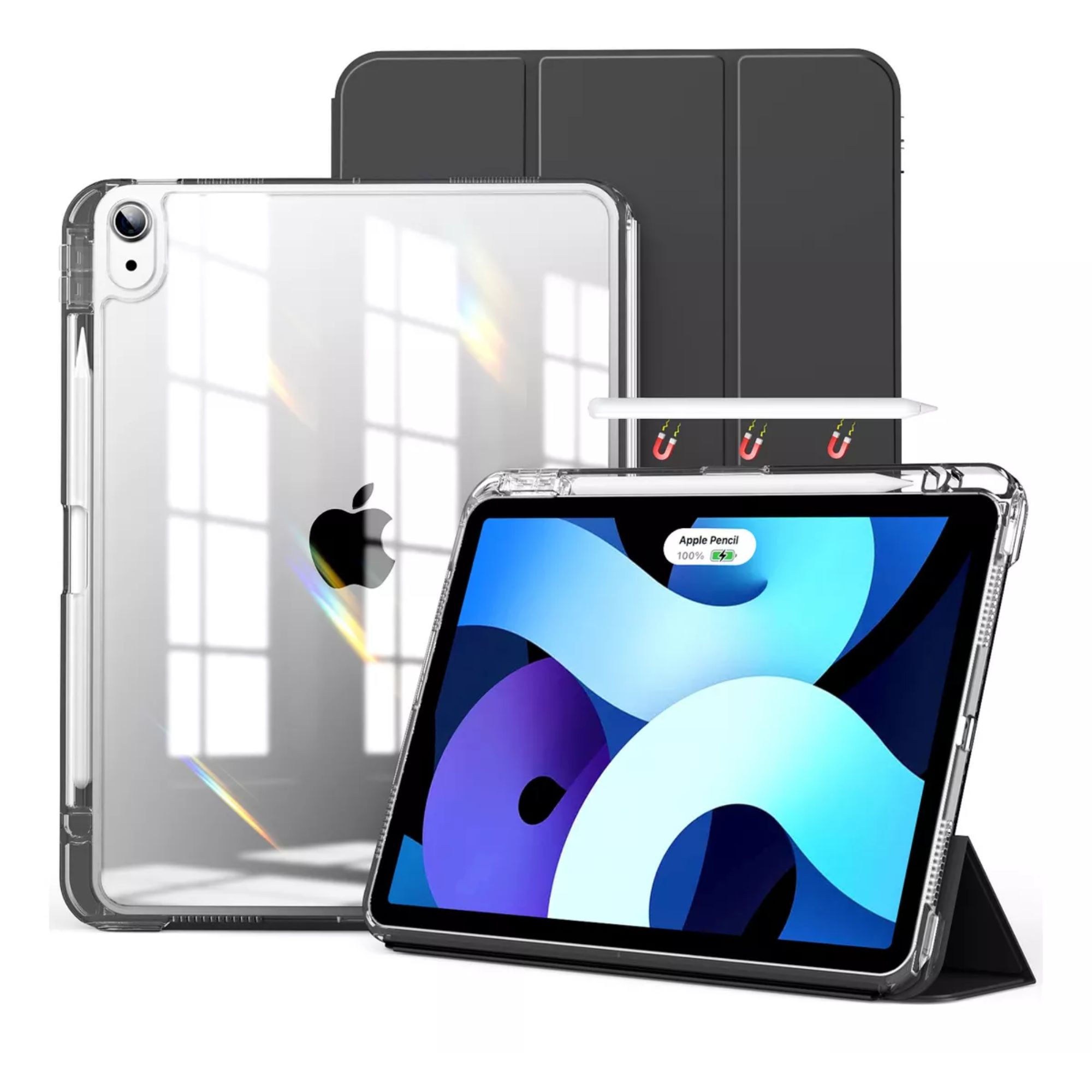 Funda Para iPad 10th 10.9 2022 Smart Cover Soporte Plegable Color Negro