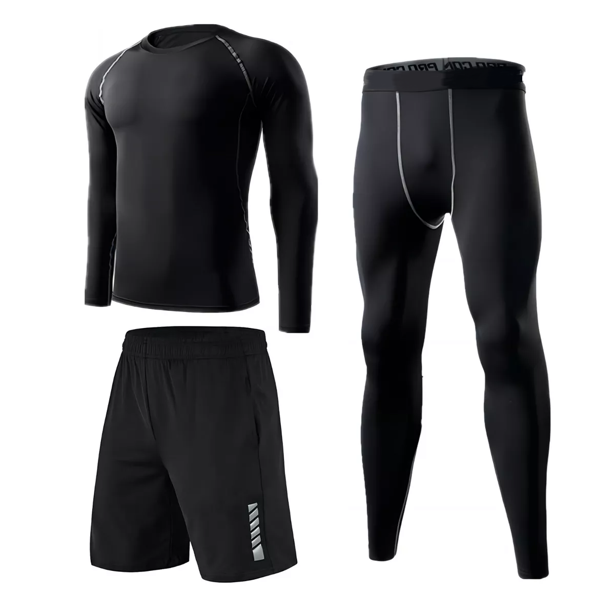 Ropa Deportiva Conjuntos Deportivos Licras Hombre 3 Piezas Talla 3XL