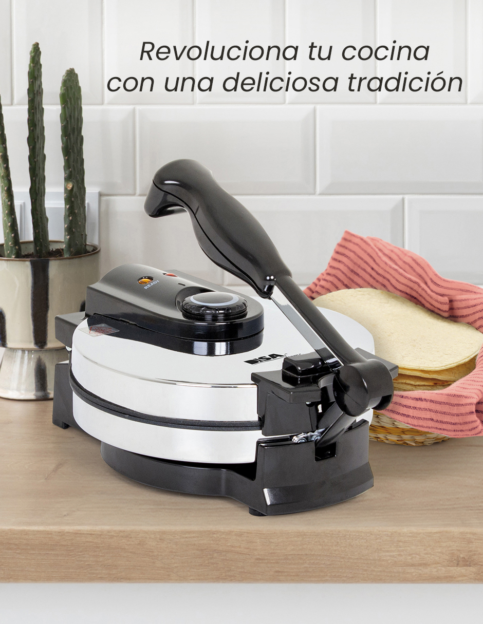 TORTILLADORA ELÉCTRICA DISA HOME MAQUINA PARA TORTILLAS HARINA/MAÍZ